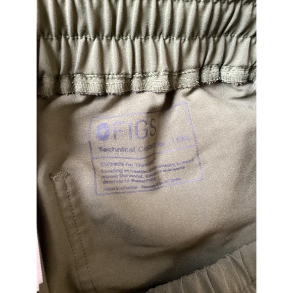 FIGS Zamora Jogger Scrub Pants Olive Green Red Drawstring Women XXL W20SW2020 - Picture 6 of 8